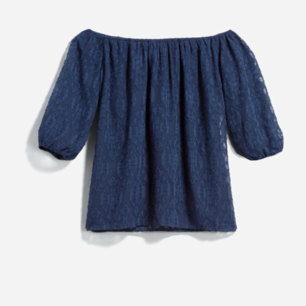 Lace off the shoulder blouse